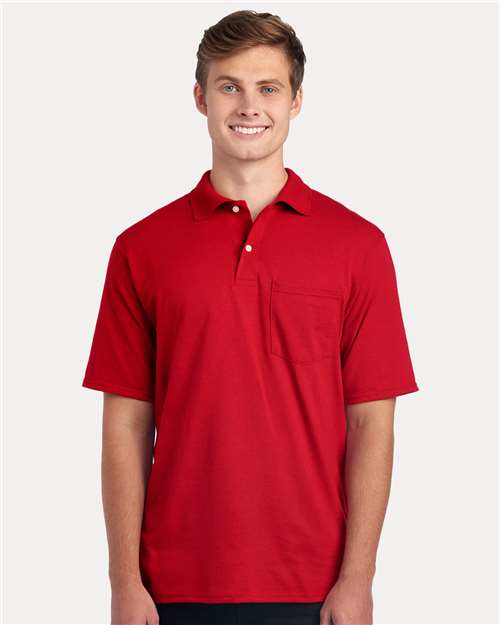True Red Dri-Power® Polo with Pocket - 436MP