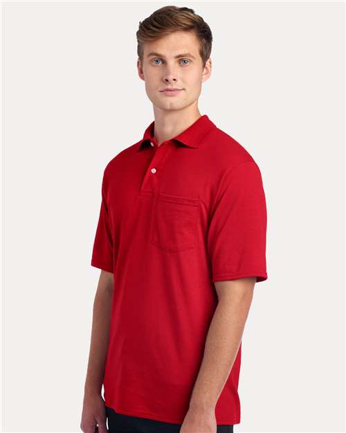 True Red Dri-Power® Polo with Pocket - 436MP