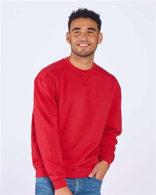 True Red Fleece Crew Pullover - BM5101