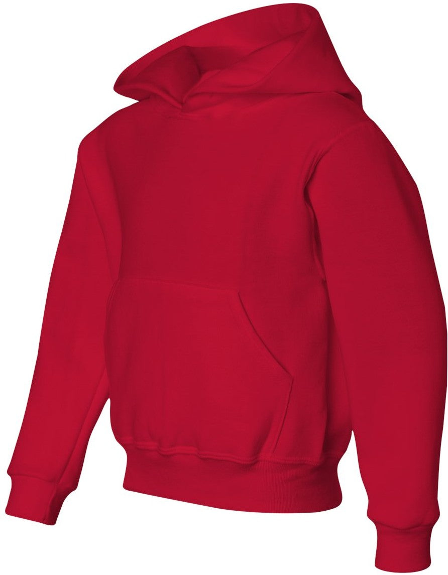 True Red NuBlend® Youth Hooded Sweatshirt - 996YR