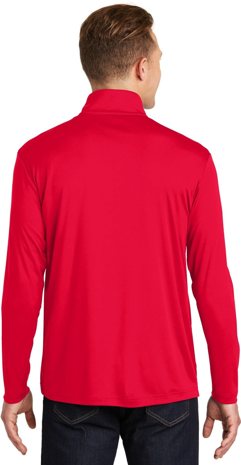 True Red Sport-Tek PosiCharge Competitor 1/4-Zip Pullover. ST357