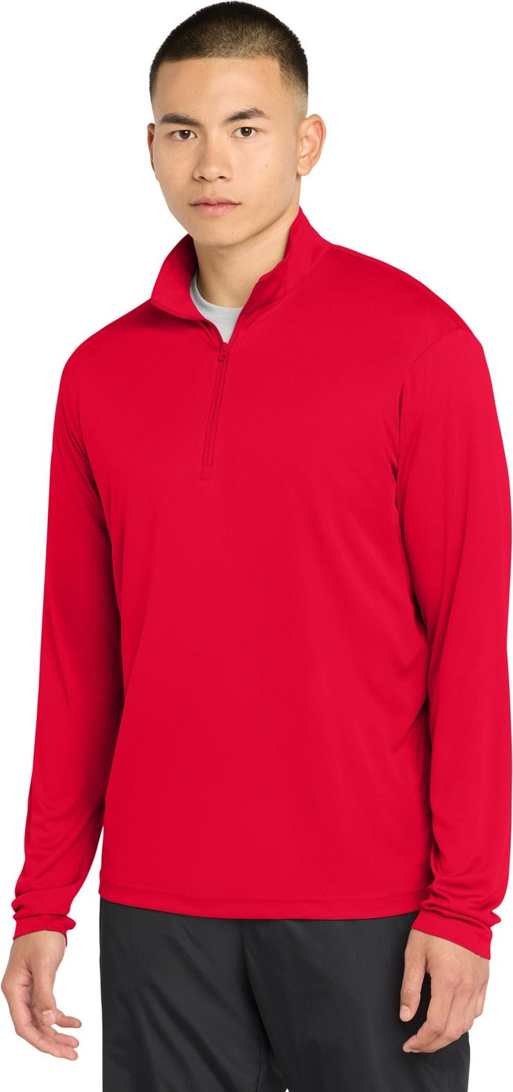 True Red Sport-Tek PosiCharge Competitor 1/4-Zip Pullover. ST357