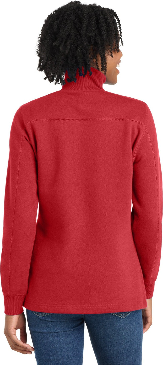 True Red Sport-Tek Women's 1/4-Zip Sweatshirt. LST253