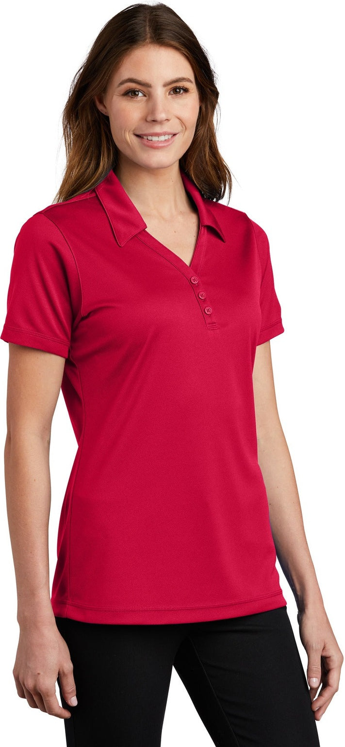 True Red Sport-Tek Women's PosiCharge Micro-Mesh Polo. LST680