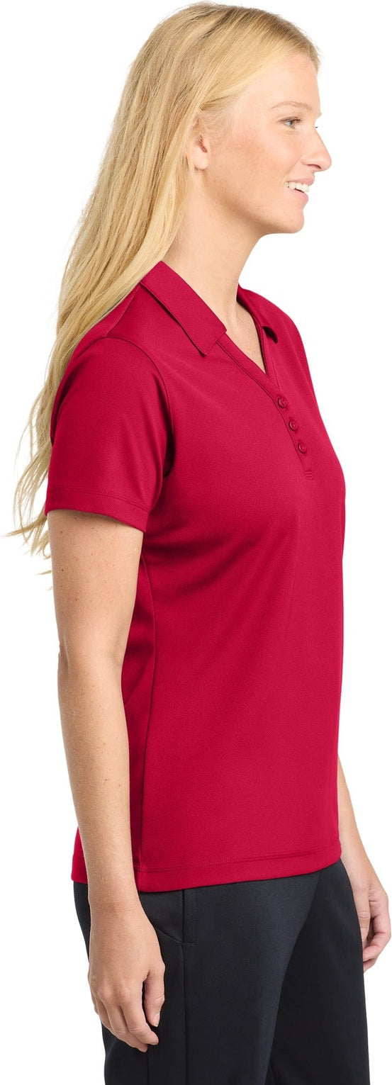 True Red Sport-Tek Women's PosiCharge Micro-Mesh Polo. LST680