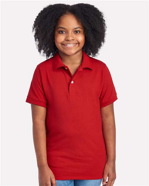 True Red Youth Dri-Power® Polo - 437K