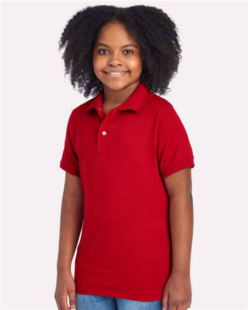 True Red Youth Dri-Power® Polo - 437K
