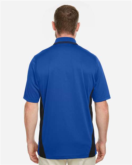 True Royal/ Black Men&#39;s Flash Snag Protection Plus IL Colorblock Polo - M386