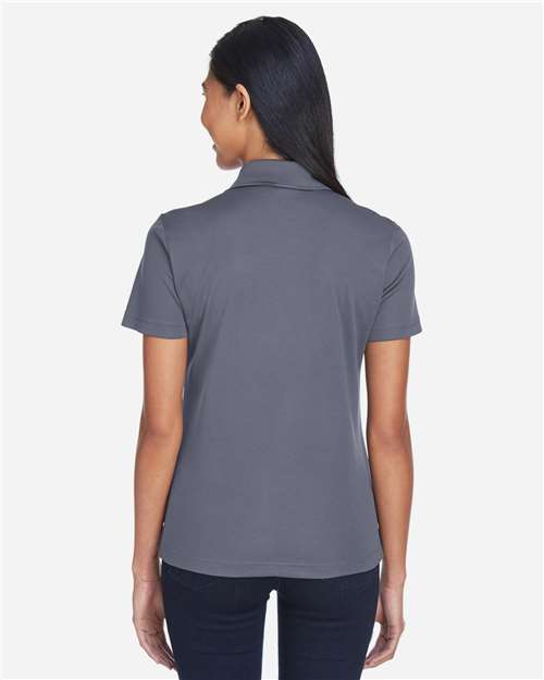 True Royal/ Carbon Women's Balance Colorblock Performance Piqué Polo - CE101W