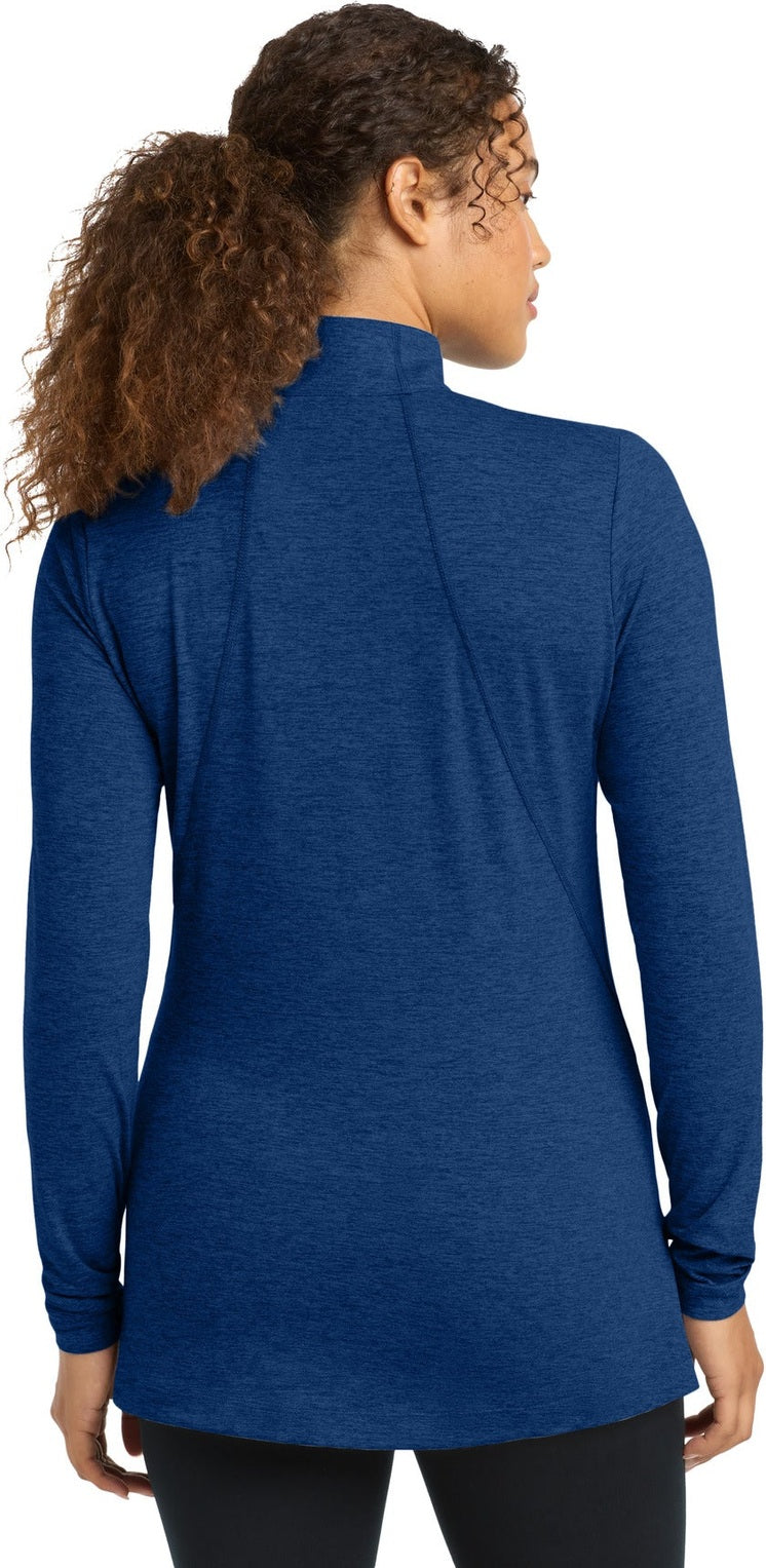 True Royal Hth Sport-Tek Women's Exchange 1.5 Long Sleeve 1/2-Zip LST711