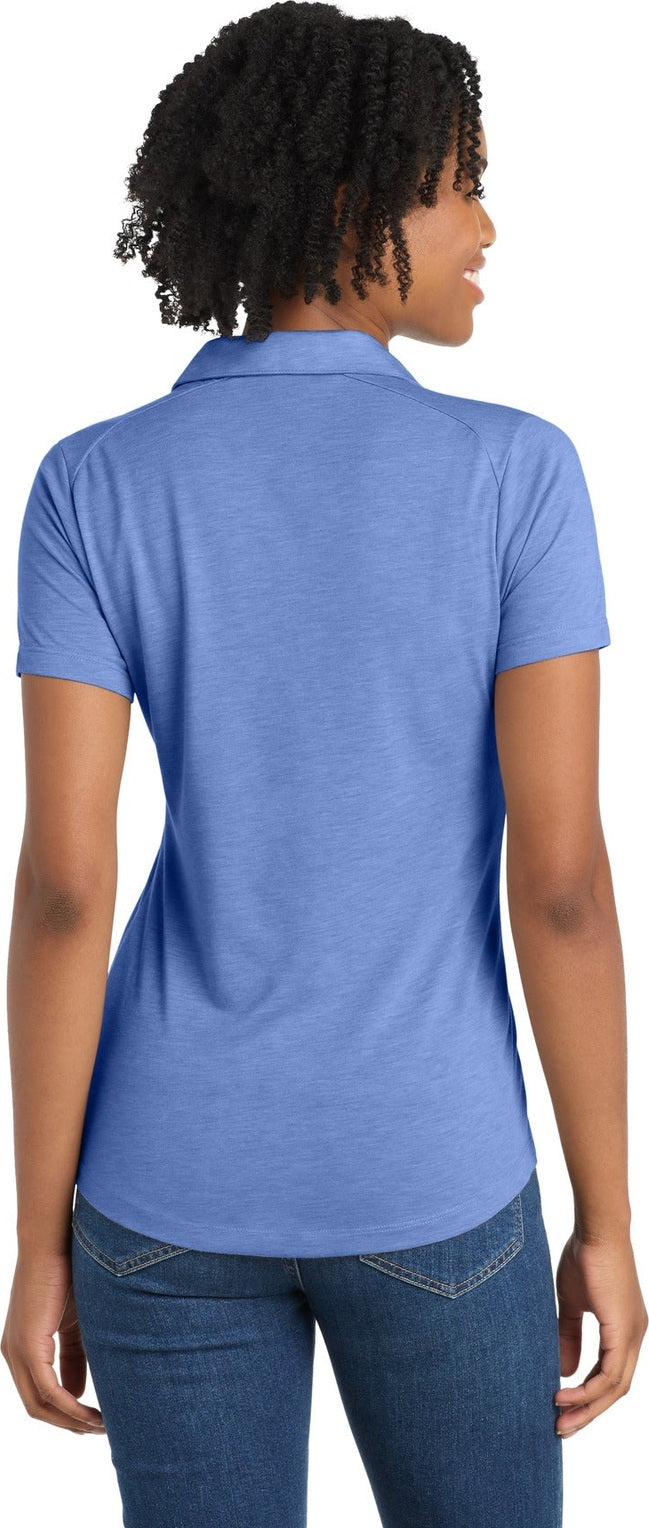 True Royal Hth Sport-Tek Women's PosiCharge Tri-Blend Wicking Polo. LST405