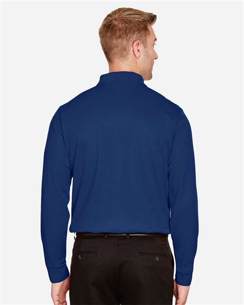True Royal Men&#39;s CrownLux Performance® Tall Plaited Long Sleeve Polo - DG20LT