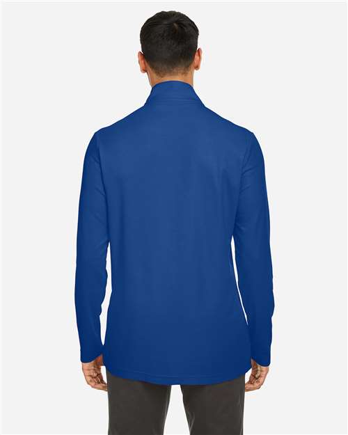 True Royal Men&#39;s Fusion ChromaSoft™ Pique Quarter-Zip Pullover - CE405