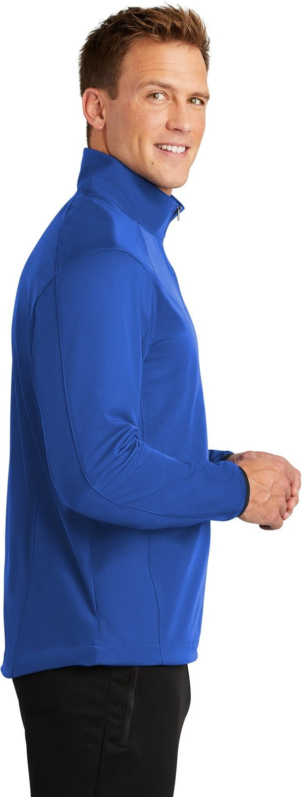 True Royal Port Authority Active 1/2-Zip Soft Shell Jacket. J716