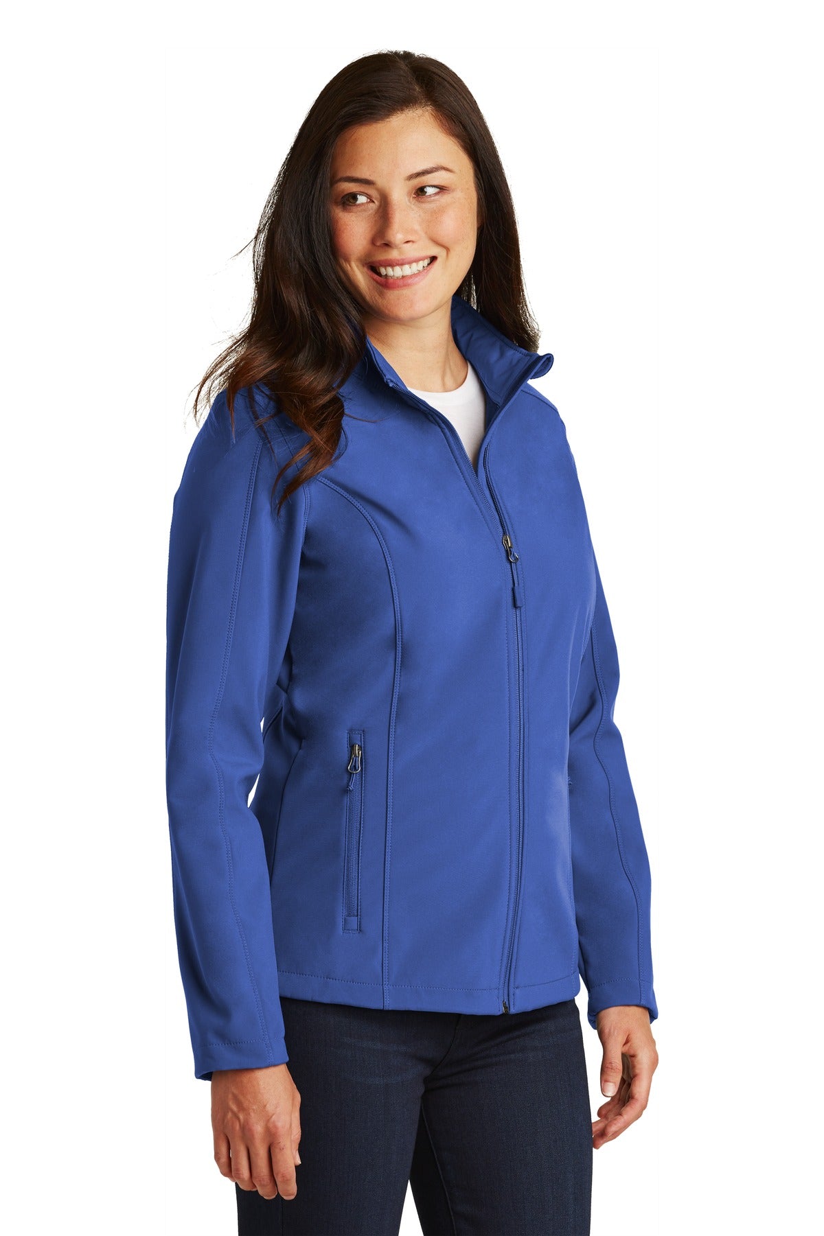 True Royal Port Authority Women's Core Soft Shell Jacket. L317