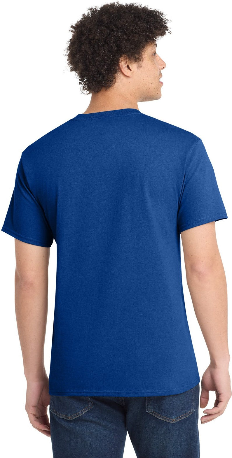 True Royal Port & Co Core Cotton Tee. PC54