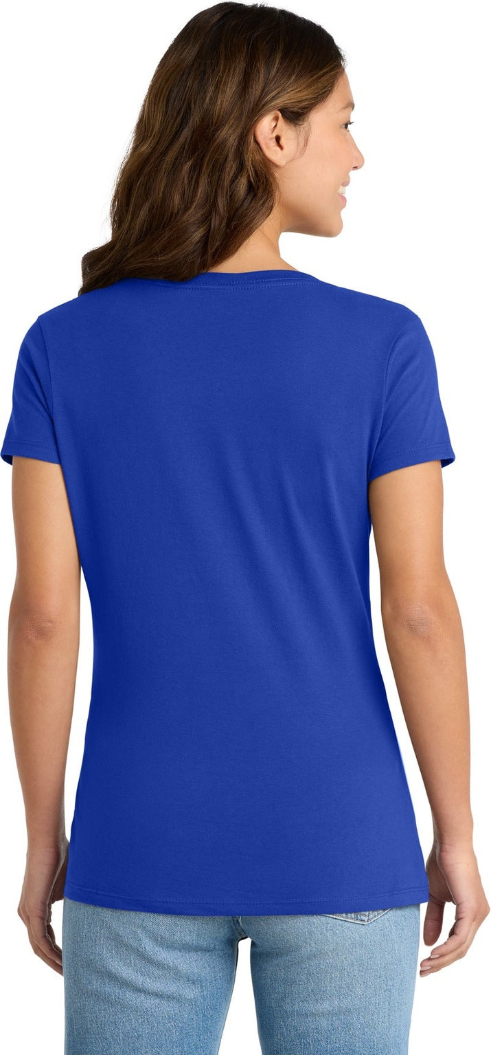 True Royal Port & Co Women's Fan Favorite V-Neck Tee. LPC450V