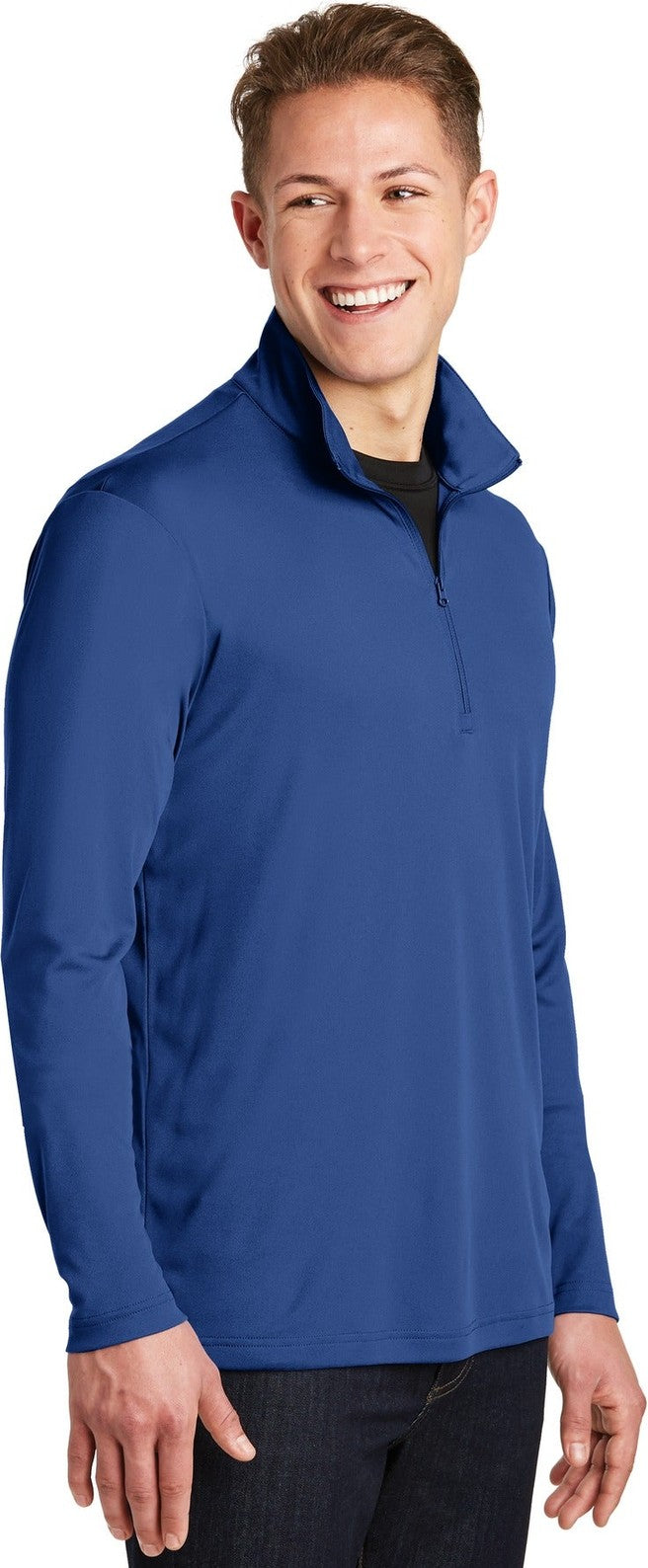 True Royal Sport-Tek PosiCharge Competitor 1/4-Zip Pullover. ST357