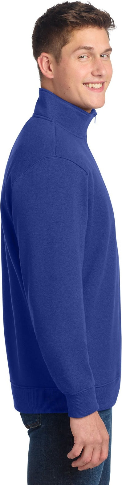 True Royal Sport-Tek Tall 1/4-Zip Sweatshirt. TST253