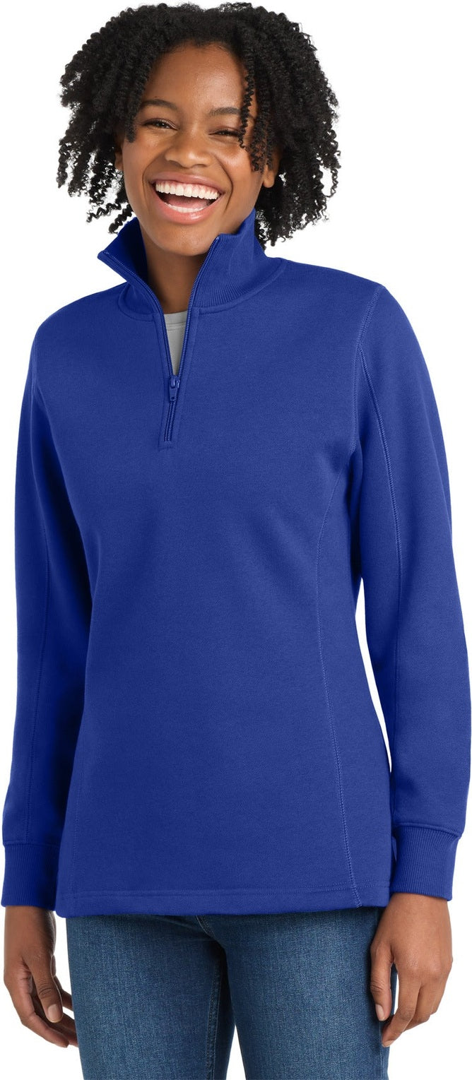True Royal Sport-Tek Women's 1/4-Zip Sweatshirt. LST253