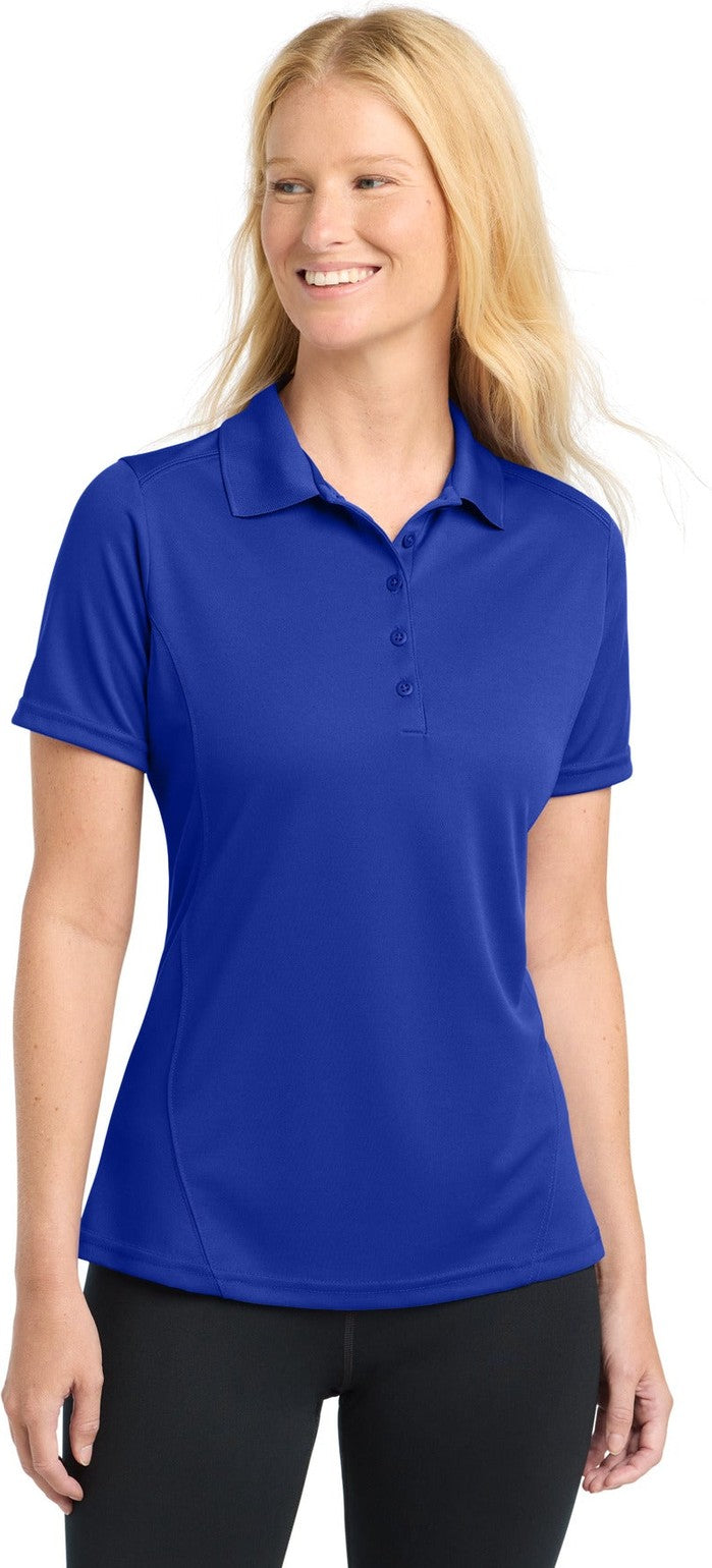 True Royal Sport-Tek Women's Dry Zone Raglan Accent Polo. L475