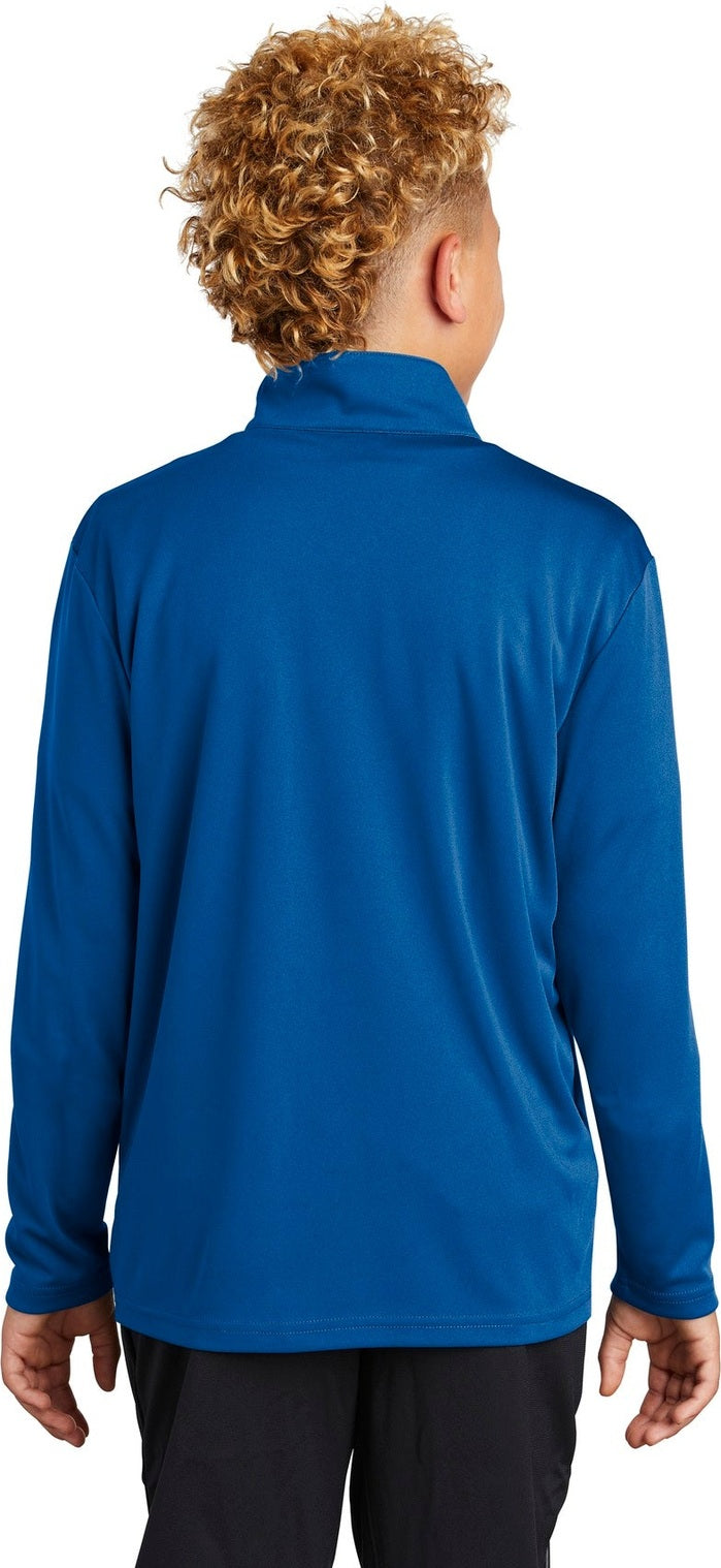 True Royal Sport-Tek Youth PosiCharge Competitor 1/4-Zip Pullover. YST357