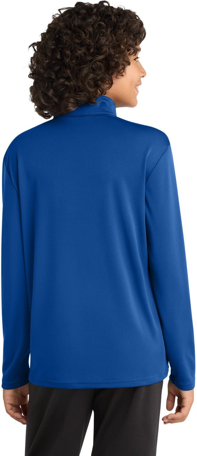 True Royal Sport-Tek Youth PosiCharge Competitor 1/4-Zip Pullover. YST357