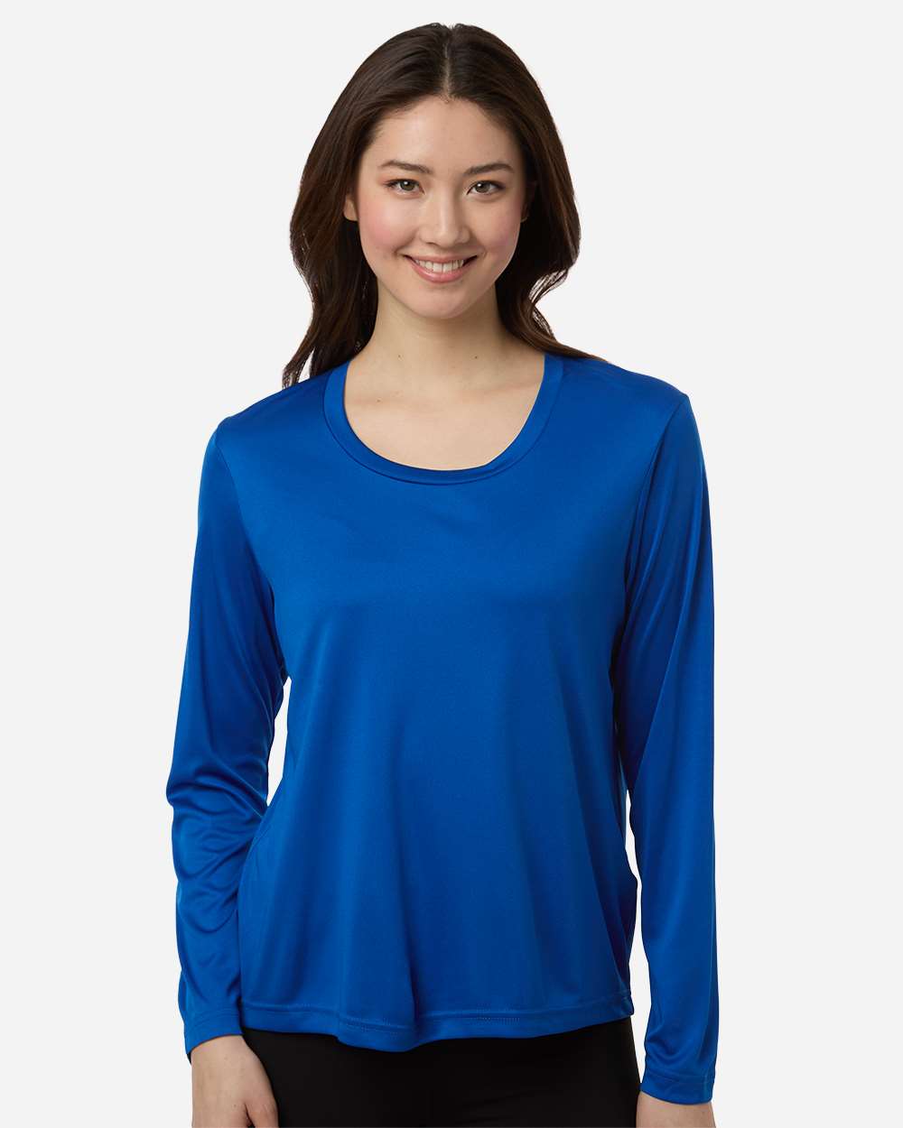 True Royal Women's Capital Performance Long Sleeve T-Shirt - CE10LW plain