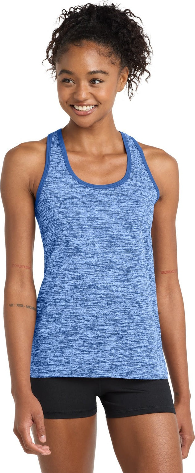 True Ry E/T Ry Sport-Tek Women's PosiCharge Electric Heather Racerback Tank. LST396