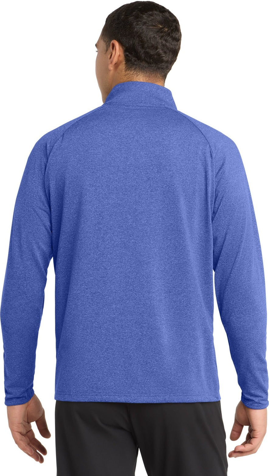 True Ryl Hthr Sport-Tek Tall Sport-Wick Stretch 1/4-Zip Pullover. TST850