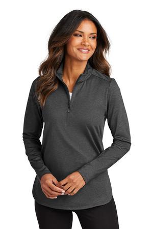 TrueNavy Port Authority Women's C-FREE Double Knit 1/4-Zip LK880