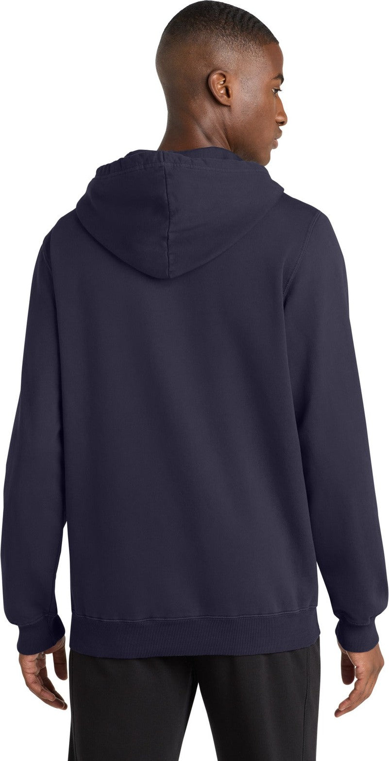 TrueNavy Port & Co Beach Wash Garment-Dyed Pullover Hooded Sweatshirt. PC098H