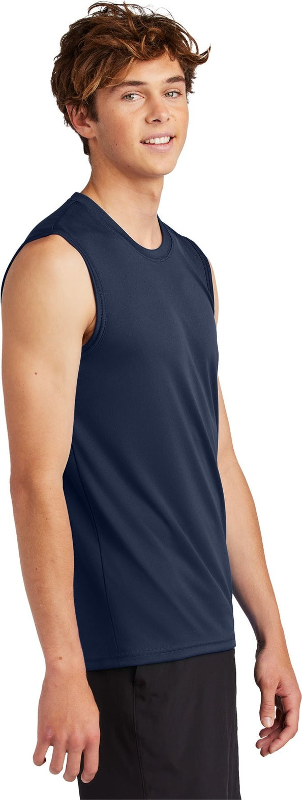 TrueNavy Port & Co Performance Sleeveless Tee PC380SL