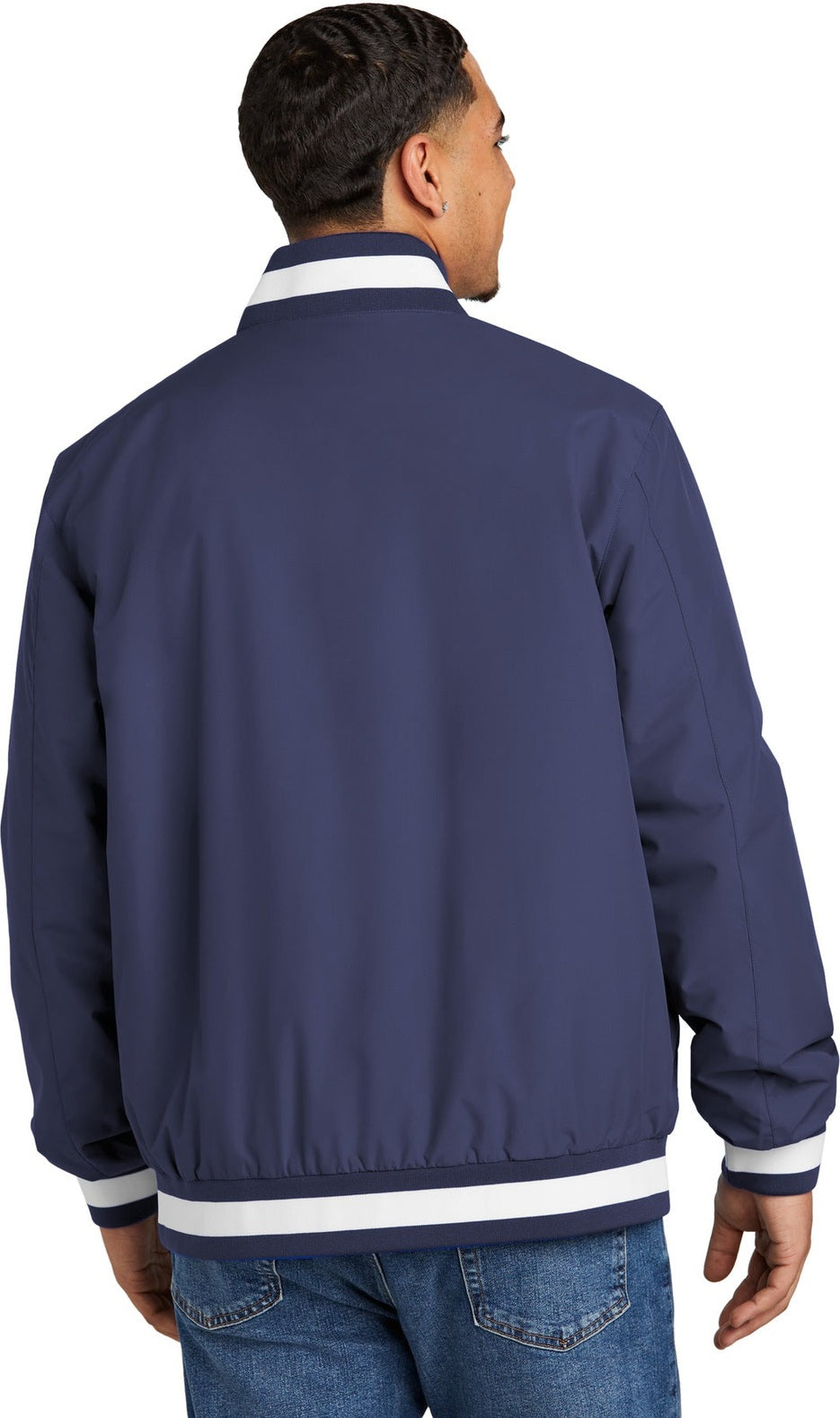 TrueNavy Sport-Tek Insulated Varsity Jacket JST58