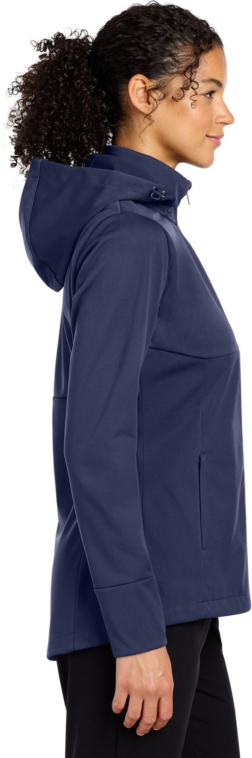 TrueNavy Sport-Tek Women's Hooded Soft Shell Jacket LST980