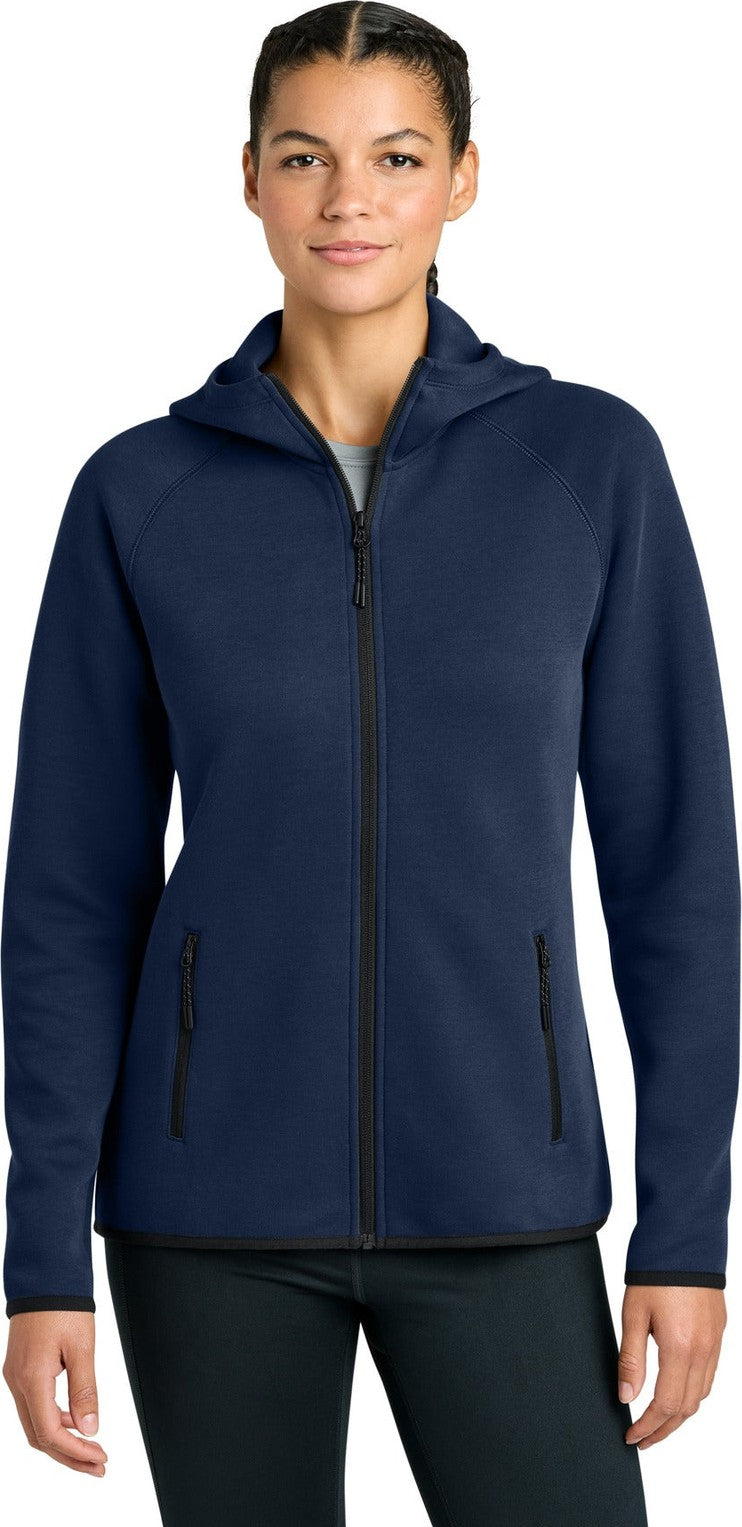TrueNavy Sport-Tek Women's Phenom Full-Zip Hoodie LST840