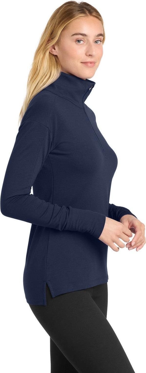 TrueNavy Sport-Tek Women's Sport-Wick Flex Fleece 1/4-Zip. LST561