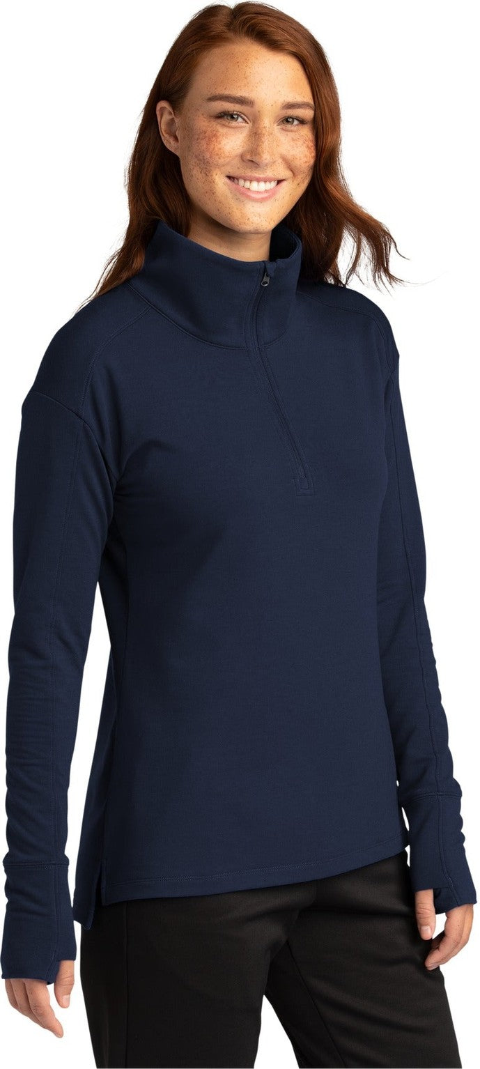 TrueNavy Sport-Tek Women's Sport-Wick Flex Fleece 1/4-Zip. LST561