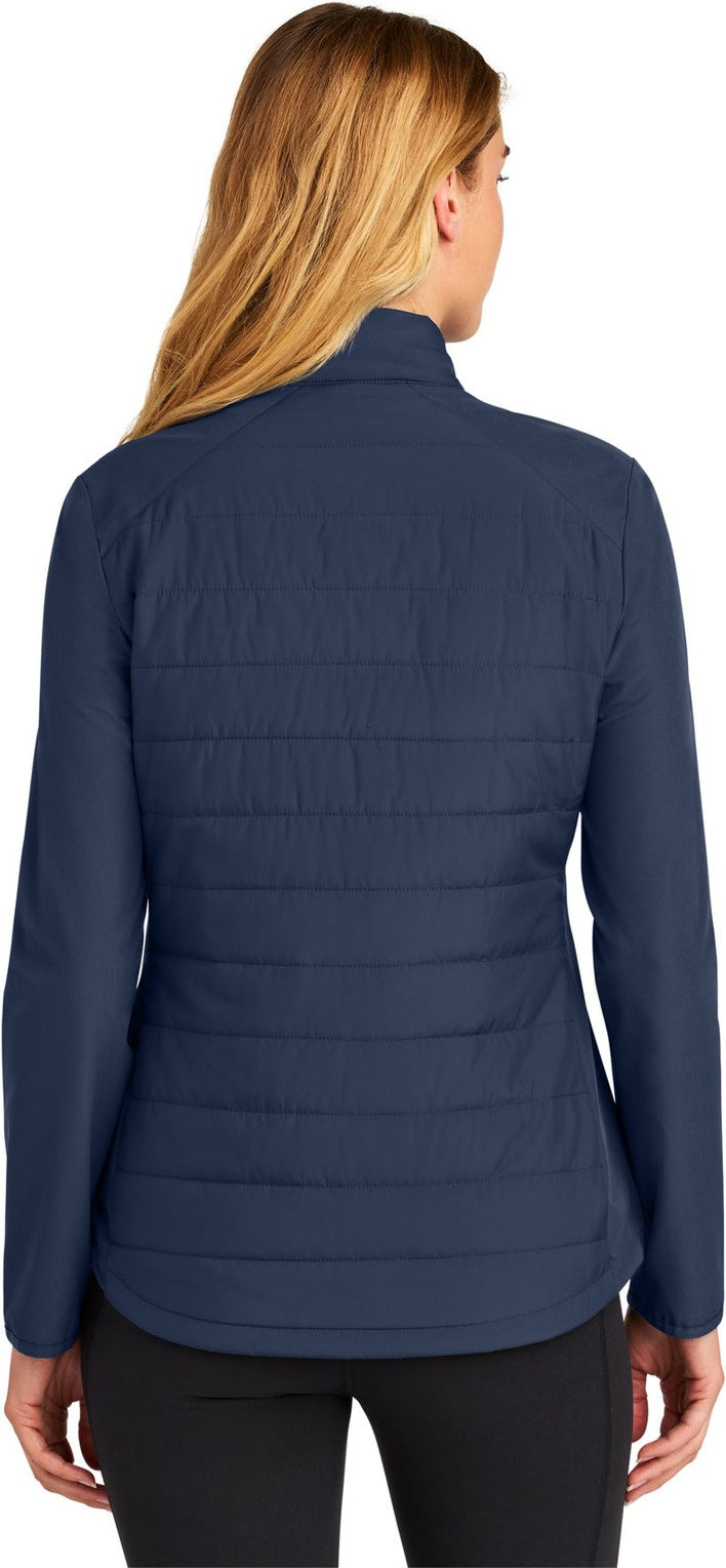 TrueNavy Sport-Tek Women's Teknical Hybrid Jacket LST940