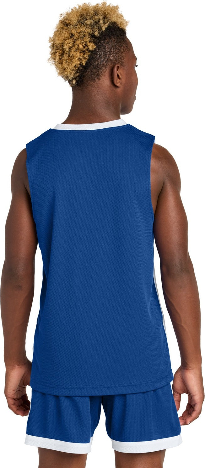 TRy/White Sport-Tek Youth Rival Basketball Rev Jersey YST900