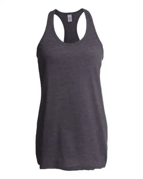 Tultex 190 Women’s Racerback Tank Top - Heather Charcoal