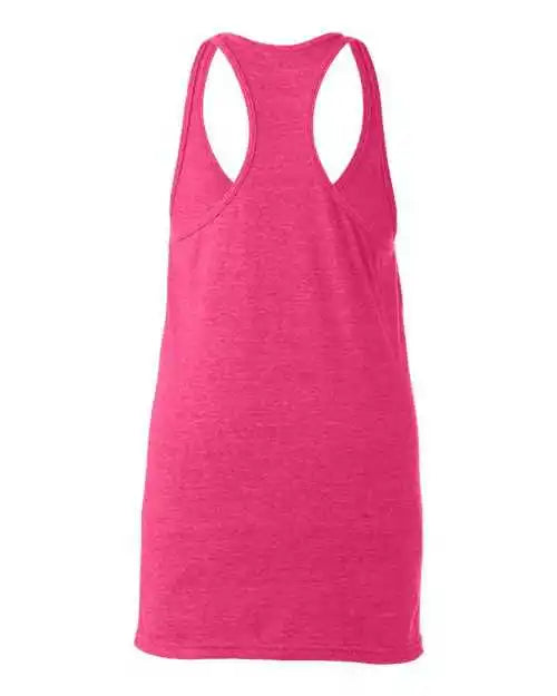 Tultex 190 Women’s Racerback Tank Top Heather Fuchsia