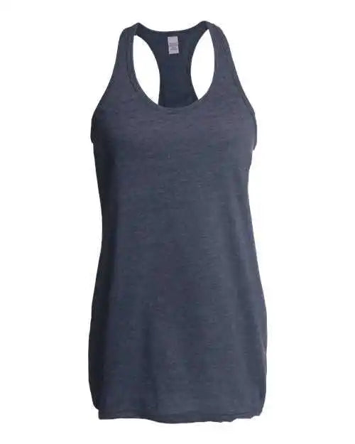 Tultex 190 Women’s Racerback Tank Top - Heather Navy