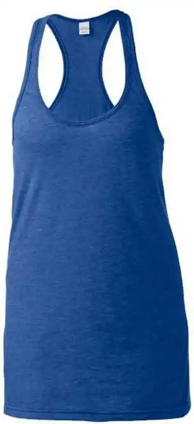 Tultex 190 Women’s Racerback Tank Top Heather Royal