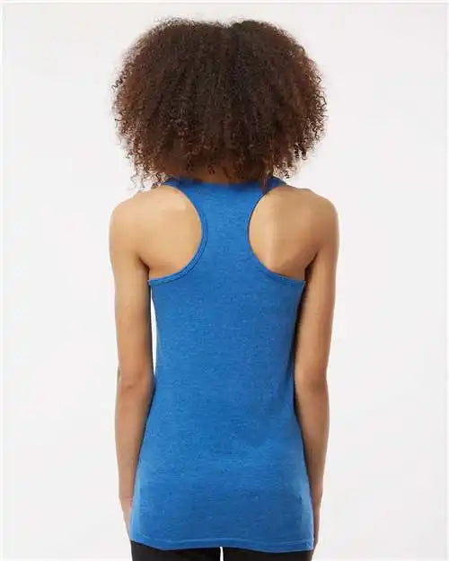 Tultex 190m Women’s Poly-rich Racerback Tank Top - 190 - Heather Royal