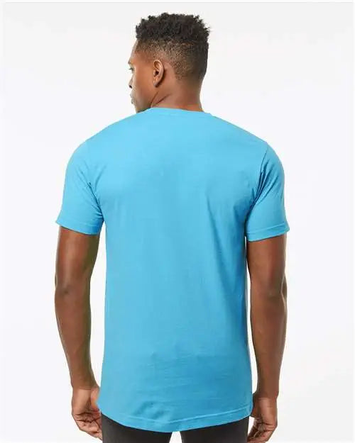 Tultex 202 Fine Jersey T-shirt - Aqua