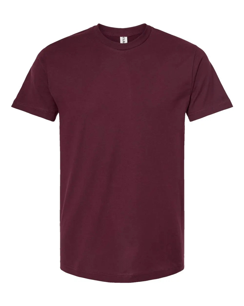 Tultex 202 Fine Jersey T-shirt - Burgundy - Maroon / Xs