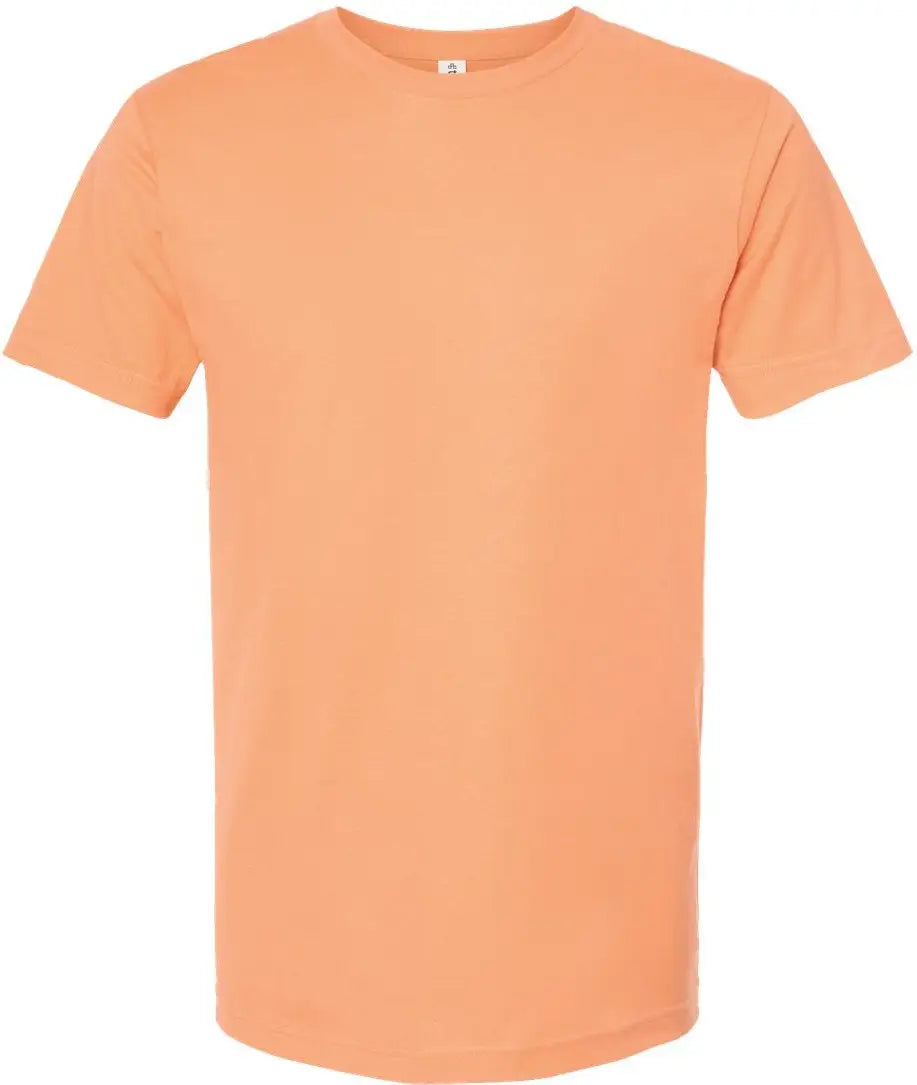 Tultex 202 Fine Jersey T-shirt - Cantaloupe - Coral / Xs