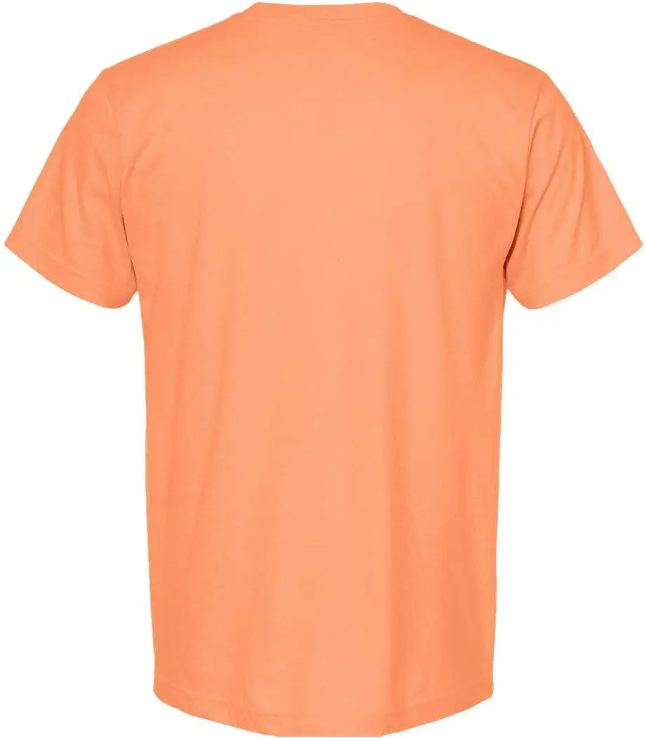 Tultex 202 Fine Jersey T-shirt - Heather Cantaloupe