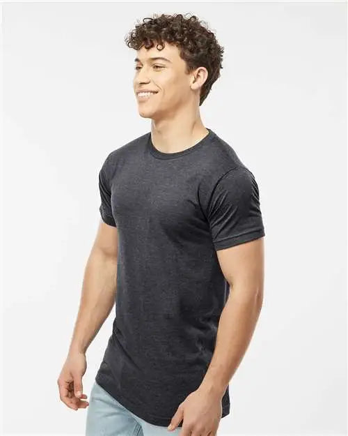 Tultex 202 Fine Jersey T-shirt - Heather Graphite